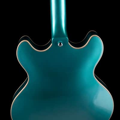 Used D’Angelico Premier DC Semi Hollowbody Turquoise With Gig Bag image 12