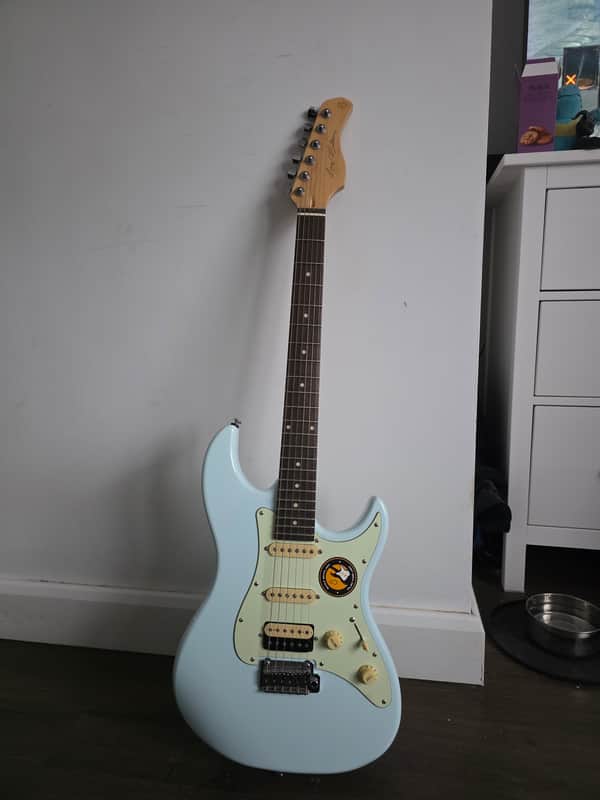 Sire Larry Carlton S3 HSS 2022 Sonic Blue Strat Style Electric Guitar – Excellent image 1