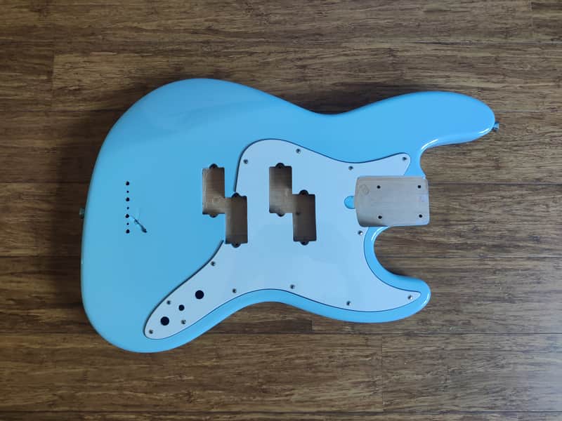 Fender Jazz Bass double P body 2023 - Daphne Blue image 1