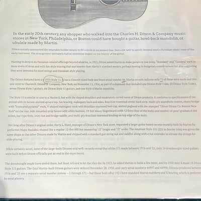 Ditson Style 11 (Martin built) 1916 - Martins first Dreadnought guitar - piece of history + video image 13