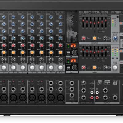 Behringer PMP1680S 10 channel 16 watt mixer image 1