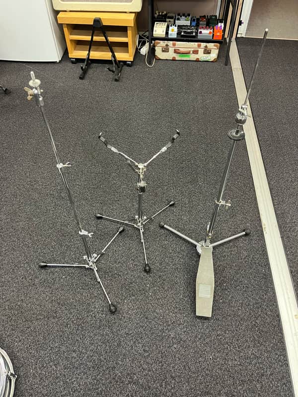 Vintage Sonor Hardware Pack (60s/70s) with hi-hat-, snare- and crashstand image 1