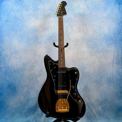 2025 Fender Japan Traditional Collection '60s Jazzmaster – Black Pearl / Gold, Matching Headstock, MIJ image 1