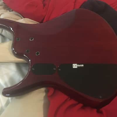 MTD Kingston Z5 Fretless Nordstrand Big Split Pickups 2010 Cherry Burst, wood cover pickups shipped image 3