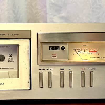 Vintage Pioneer Ct-f550 Cassette Deck Tape Player Recorder - Serviced + Clean image 1