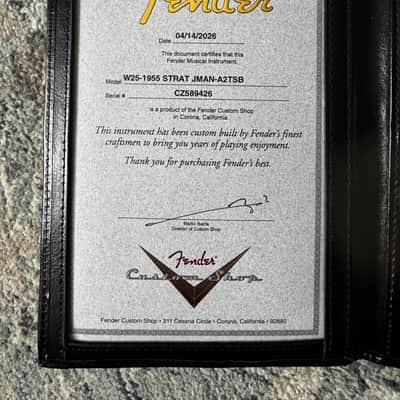 Fender Custom Shop 1955 LTD Ultra light Ash Body, Neck plate and COA image 3
