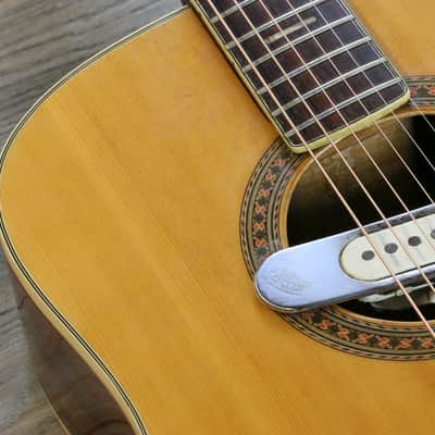Vintage! 70’s MIJ Epiphone 6830 Acoustic/ Electric Natural Kalamazoo + Case image 10