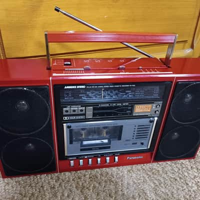 Panasonic RX F 32LS Rare Vintage Red Casette Deck Boombox Warranty image 11