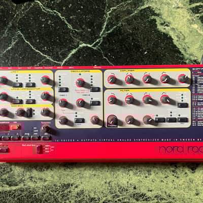 Nord Rack 2 16-Voice Rackmount Virtual Analog Synthesizer 1997 - 2003 - Red