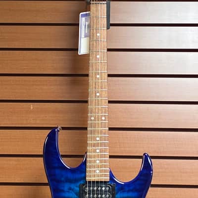 Ibanez GRX70QA-TBB Gio - Transparent Blue Burst #3442 image 3