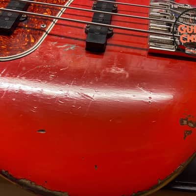1965 Fender Jazz Bass – Dakota Red w/ Matching Headstock, Original Pickups, OHSC image 11