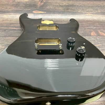 80s KRAMER JK2000 Alder Body Black HH w/Plate Made in Japan image 8