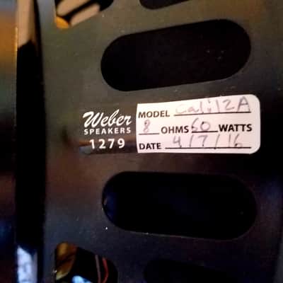 Weber California Alnico 12" image 4