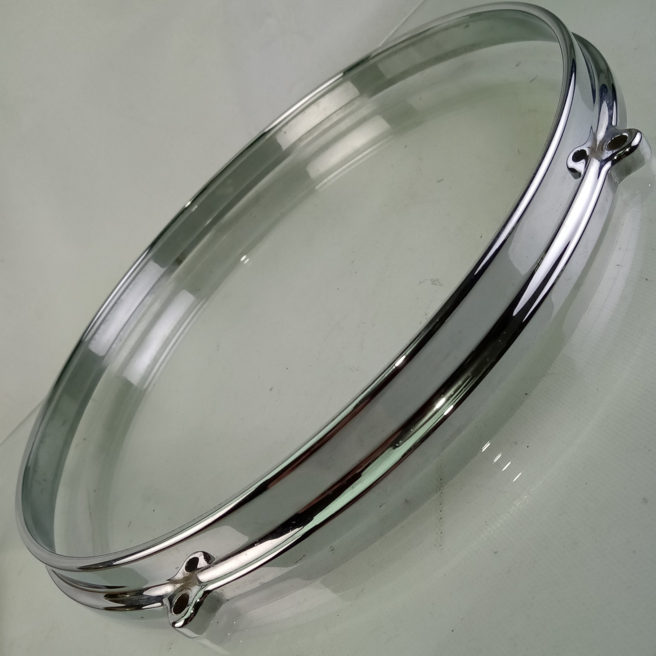 John Grey/Ajax 12"Die-Cast 5-Lug Tom Drum 60s Batter/Resonant Rim/Hoop Chrome UK — main photograph