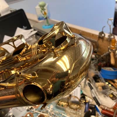Vintage 1968 Selmer Mark Six/Mark VI Tenor Saxophone, 100% original French Lacquer, New Pads; with New Case, Mouthpiece image 8
