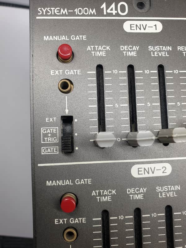Roland System 100m 140 - Manual Gate Red Button - Authentic new old stock image 1