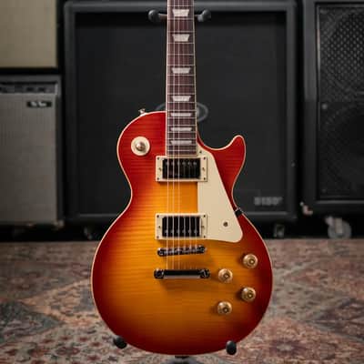 Epiphone Les Paul Standard 50s Figured Electric Guitar - Washed Cherry Sunburst image 3