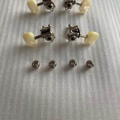 Nickel Finish Hofner HCT500 Bass 2R2L Tuners Tuning Pegs Machine Heads image 1