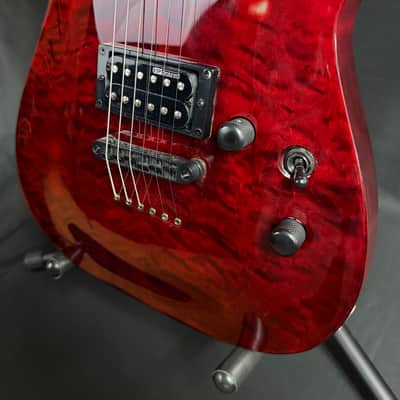 ESP LTD MH-200QM NT Electric Guitar See-Thru Black Cherry (441) image 8