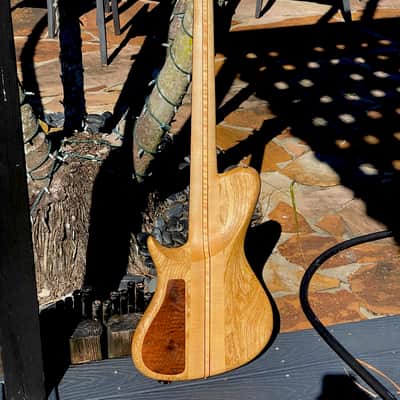 Warrior Isabella 5 string 20th Anniversary Bass 2015 - Very Special Ordered Buckeye Burl & Spalted Maple many factory photos of the build. image 3