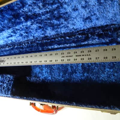 1940's lap steel hard case, Lucite handle, blue interior, EXCELLENT Condition- Magnatone image 22