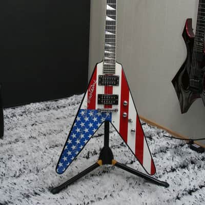 Jackson Y2KV USA Flag - personal Dave Mustaine guitar! image 2
