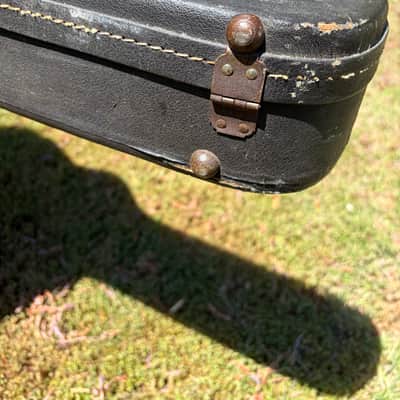 1960’s Gibson EB-2 Case - Black - Yellow Interior image 12