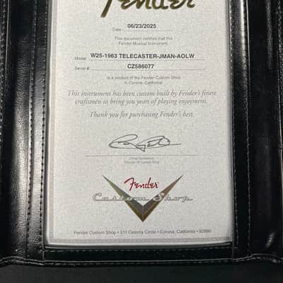 Fender Custom Shop 1963 Telecaster Journeyman - Aged Olympic White (2025) image 16