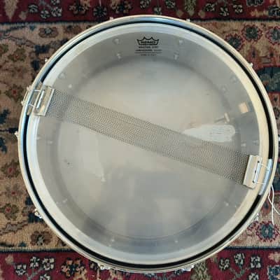 Vintage 1970s Pearl Model B4514 Chrome Over Brass Snare Drum 5 x 14 Stewart Copeland image 3