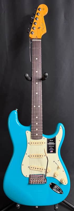 Fender American Professional II Stratocaster Electric Guitar Miami Blue w/ OHSC image 1