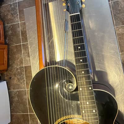 Gibson Style U Harp Guitar 1902 - 1927 - Ebony image 6