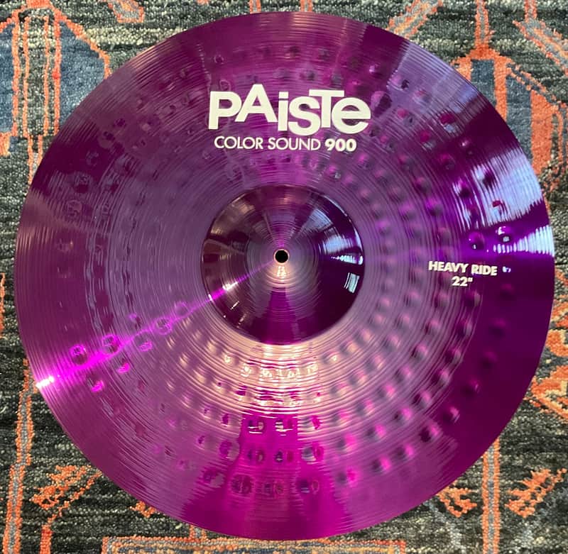 Paiste 900 Series Color Sound Purple 22” Heavy Ride Cymbal image 1