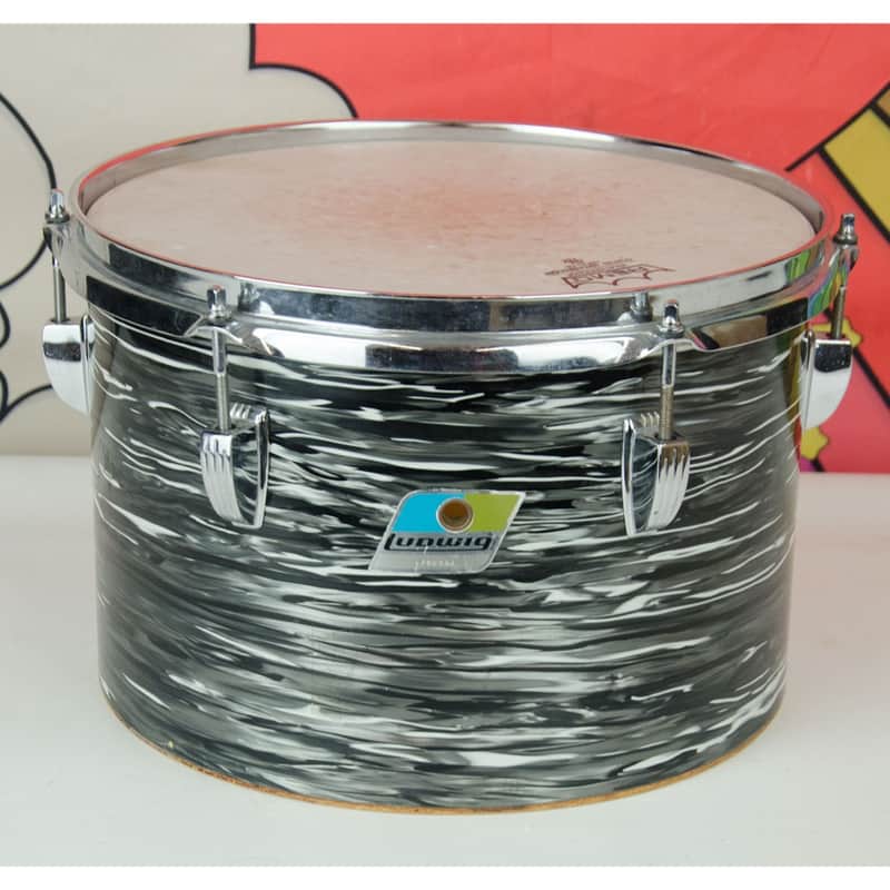 Used 1970's Ludwig 13" Concert Tom, Black Oyster Pearl image 1