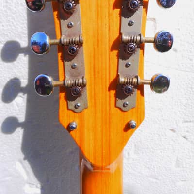 Teisco  Archtop Semi Hollow Body Guitar, 1960's, Sunburst, 3 PU's, Very Fancy image 15