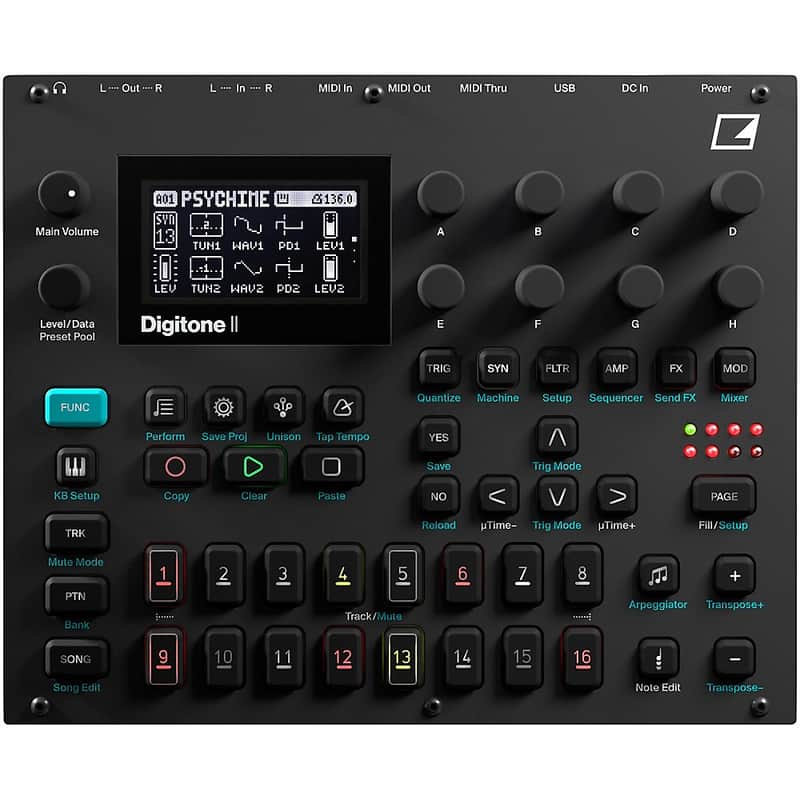Elektron Digitone II 16-track Polyphonic Digital Synthesizer Regular image 1