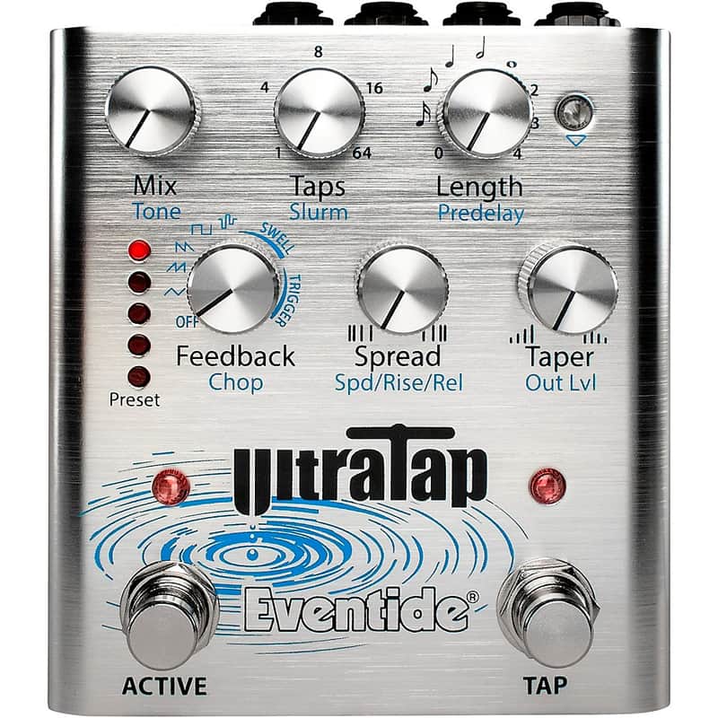 Eventide UltraTap Delay/Reverb Multi-Tap Effects Pedal Regular Silver image 1
