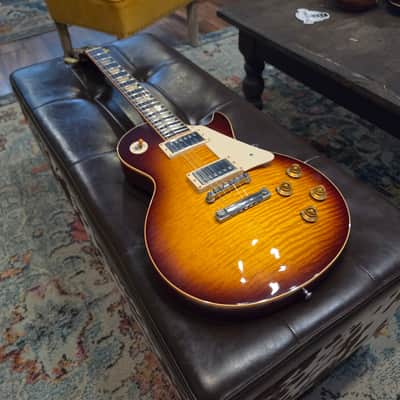2004 Gibson Custom Shop R9 Les Paul - Art & Historic 1959 Reissue - LPR9 Bourbon Burst - w/OHSC image 8