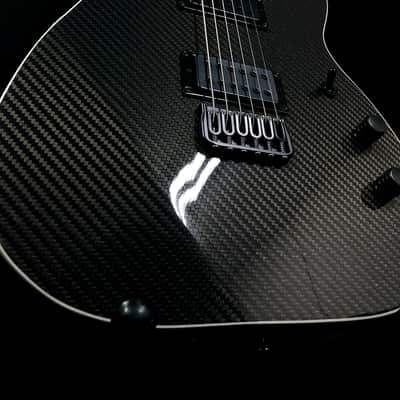 Harcom Guitars Vega Baritone, Carbon Fiber Top Custom Shop Super Strat, Extended Range image 9