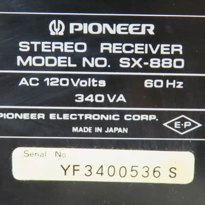 PIONEER SX-880 FM/AM STEREO RECEIVER FULLY SERVICED RECAPPED + LED'S image 12