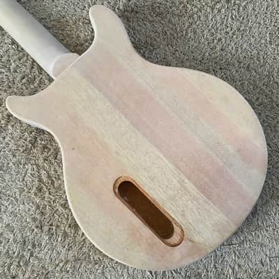 DIY Project Mahogany Double Cutaway Guitar Body with Neck, Rosewood Fingerboard image 6