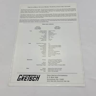 1996 Gretsch Brian Setzer 6120 Nashville SSL and SSU Ad imagen 2
