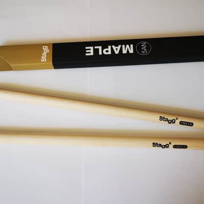 Stagg 1 Pair Maple Sticks With Nylon Tip 5AN image 2