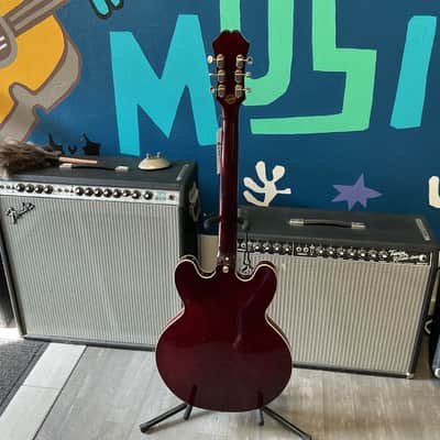 Epiphone Riviera Custom P93 2011 - 2019 - Wine Red used image 6