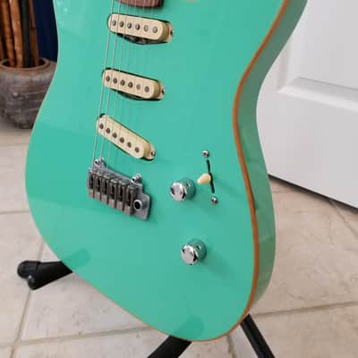 Zion Guitar Technology Custom Build 2009 Surf-green image 7