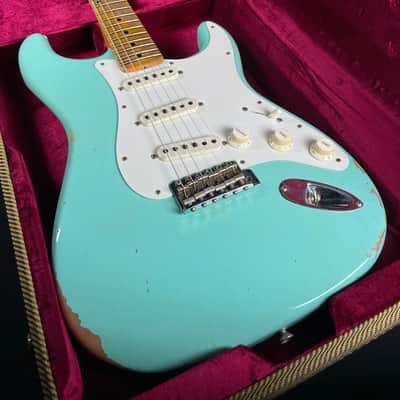 Fender Custom Shop Limited Edition Fat '50s Strat Relic - Super Faded Aged Sea Foam Green image 2