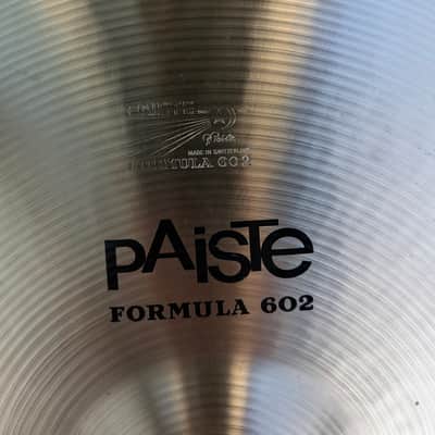 Vintage pre serial Paiste Formula 602 18" Medium Crash - relabelled by Paiste image 7
