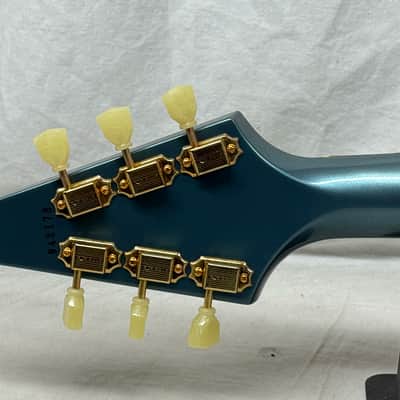 Gibson USA Custom Shop '59 1959 Reissue Flying V Guitar with COA + Case - Pelham Blue image 9