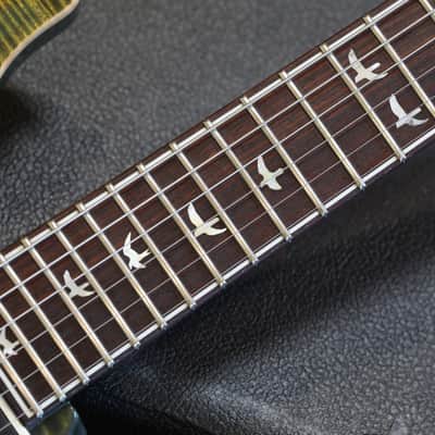 2015 PRS 30th Anniversary Custom 24 10 Top Electric Guitar Flamed Jade + OHSC image 8