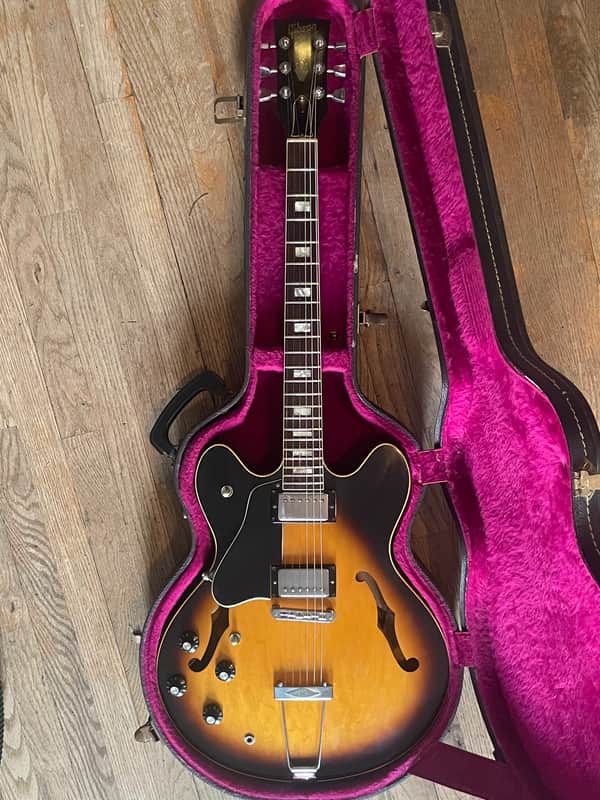 Gibson ES-335TD Left-Handed 1977 - Sunburst image 1