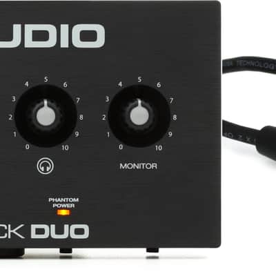 M-Audio M-Track Duo USB Audio Interface Bundle with Hosa XLR-110 Balanced Interconnect XLR Cable - 10 foot image 1